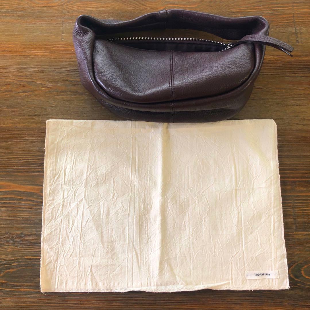 TODAYFUL Leather Wrap Bag バーガンディ