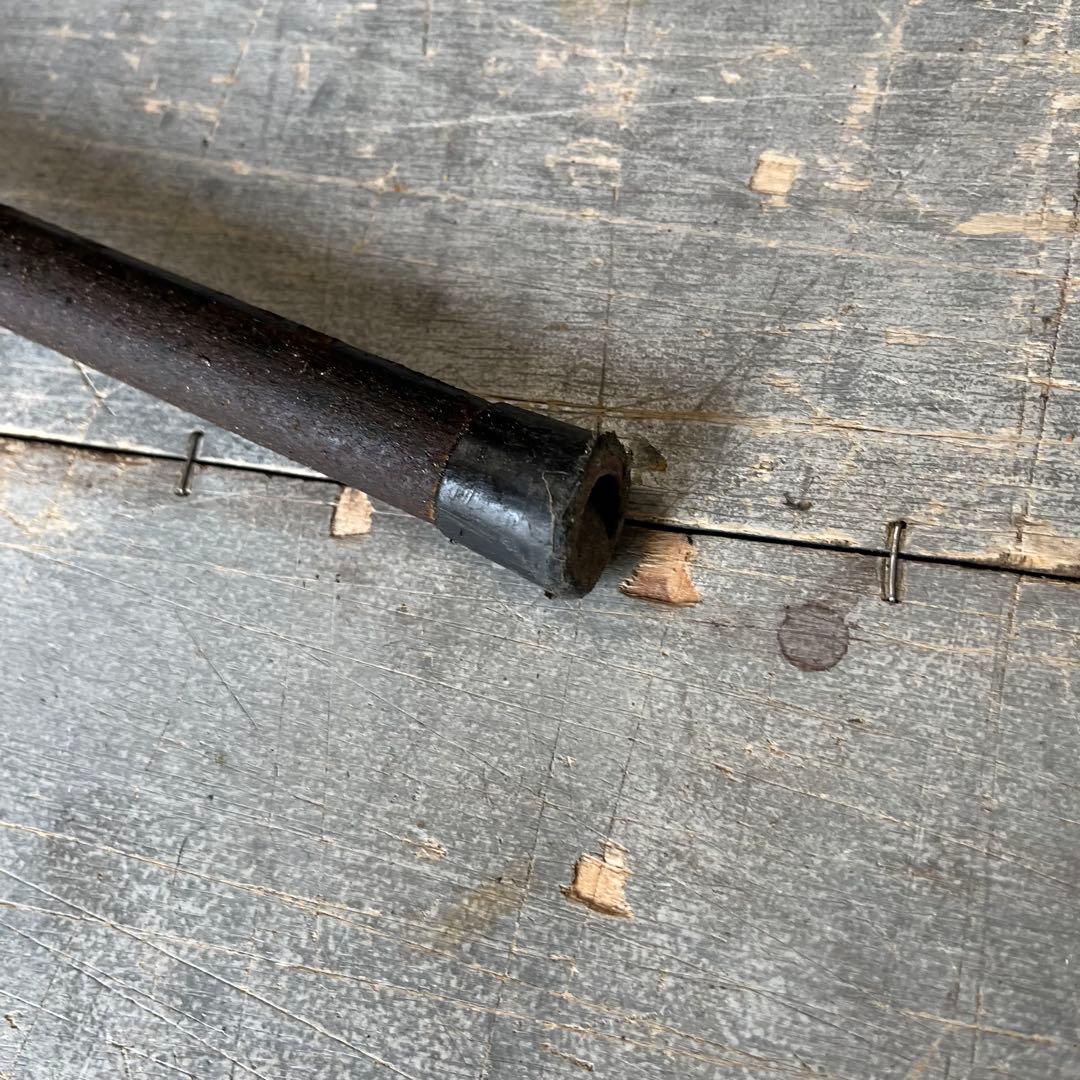 アンティーク アイアン テーブル 古材 一枚板 鉄脚 z542