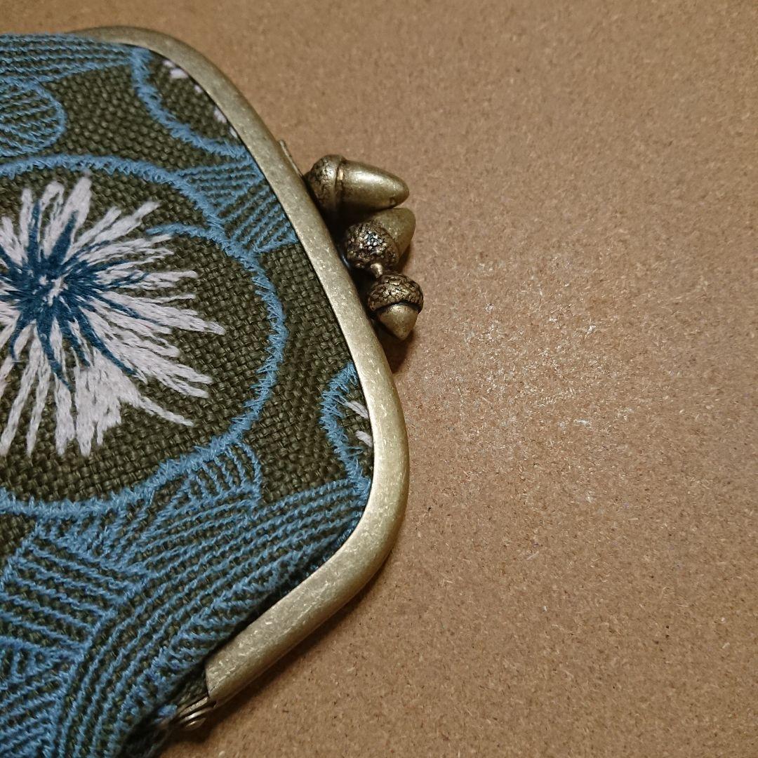 未使用 ミナ ペルホネン カドルパース hanakaze ハナカゼ がま口ポーチ