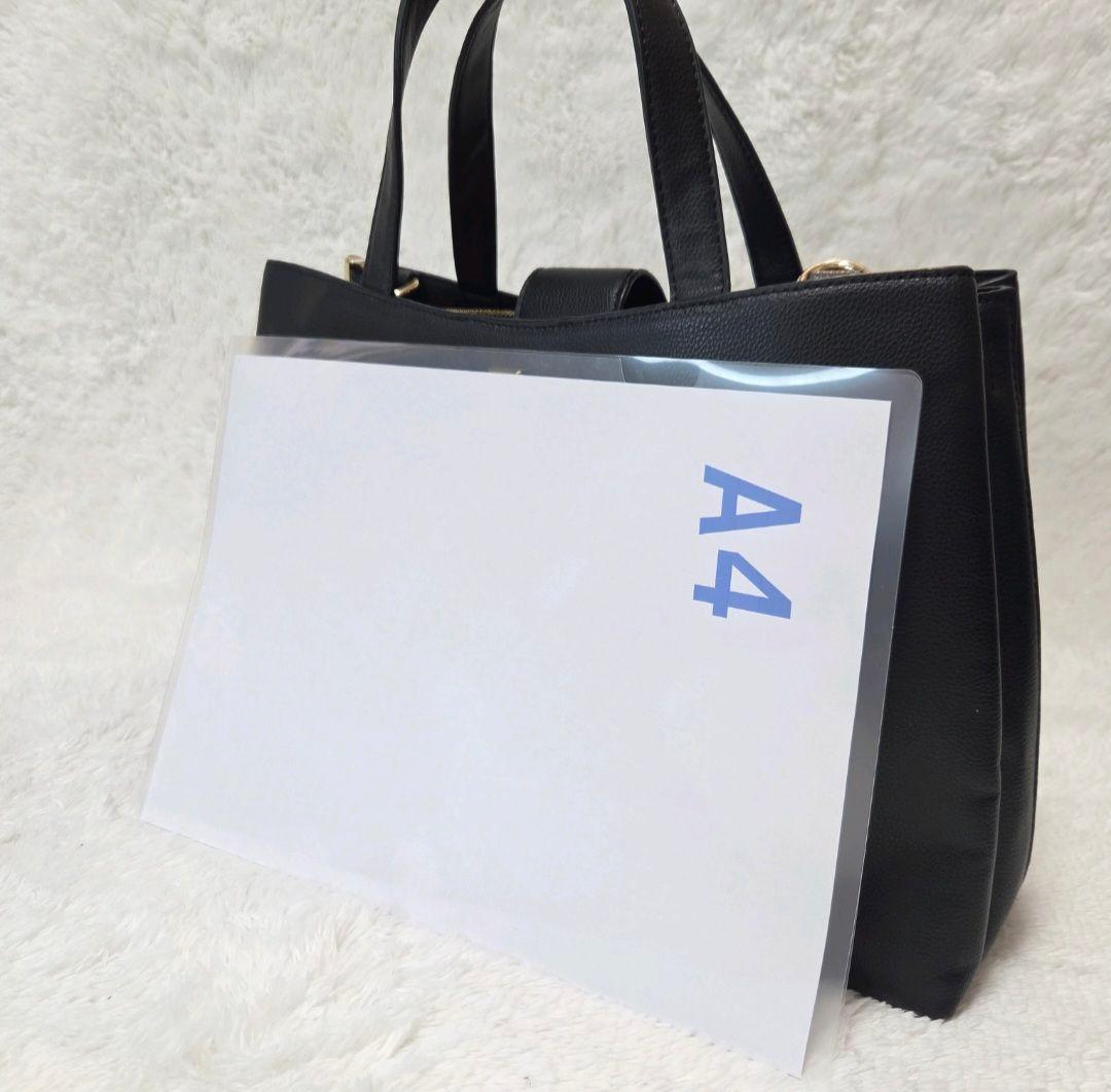  モノグラム2WAYサッチェルバッグ ブラック OS