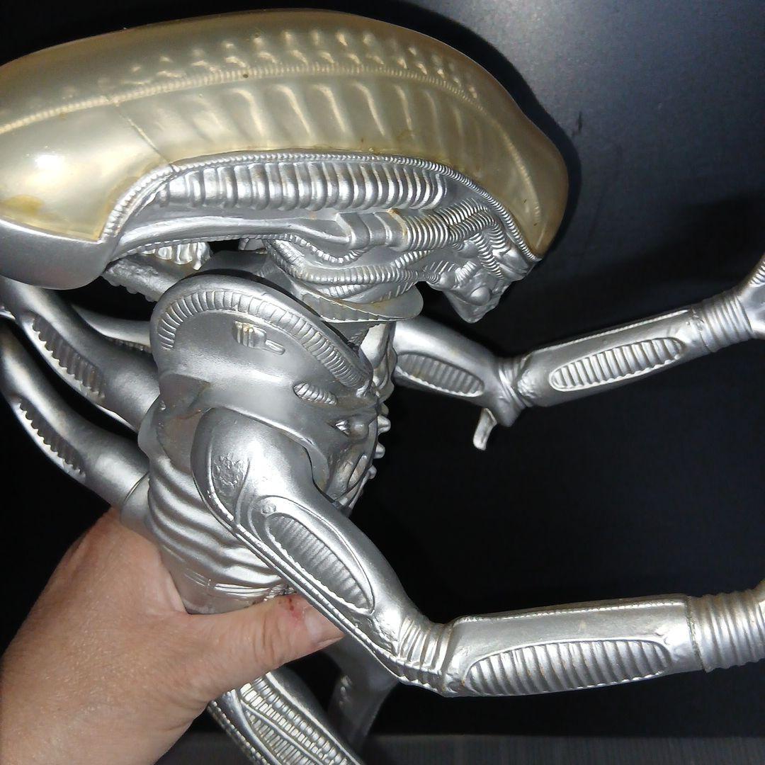 エイリアンフィギュア 可動式 シルバー 約30cm