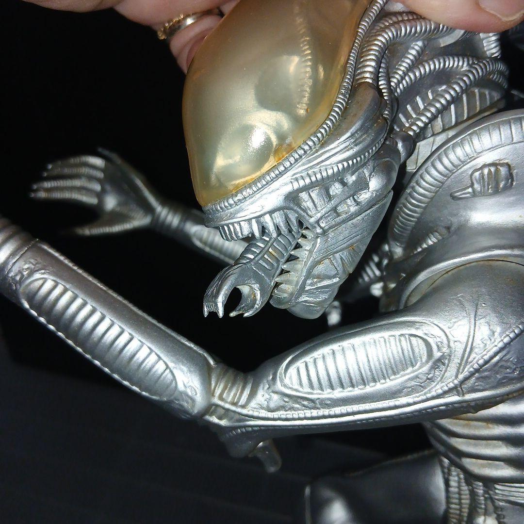 エイリアンフィギュア 可動式 シルバー 約30cm