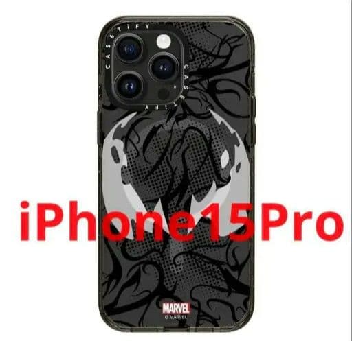 ヴェノムマスク　iPhone 15 Pro CASETiFY Amazon.com: CASETiFY Bounce iPhone 15 Pro Max Case [Spider-Man Co