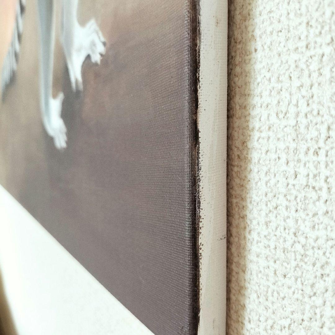 ワオキツネザル アクリル絵の具 キャンバス オリジナル