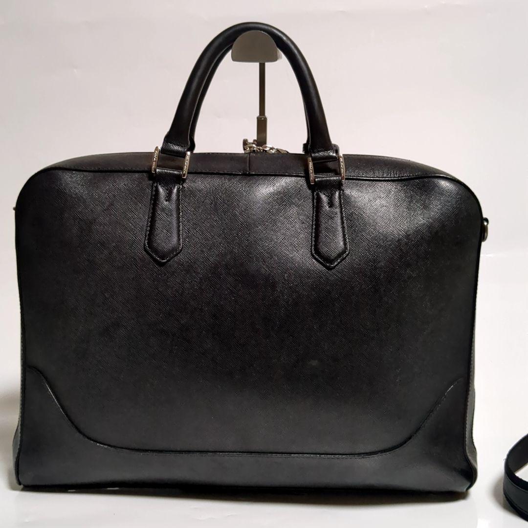✨ペッレモルビダ✨ビジネスバッグ キャピターノ レザー ブラック 2way ロゴ