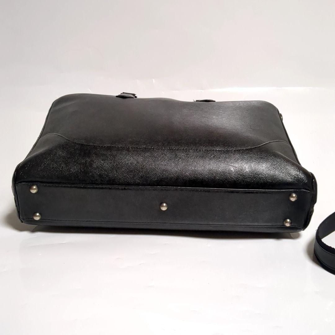 ✨ペッレモルビダ✨ビジネスバッグ キャピターノ レザー ブラック 2way ロゴ