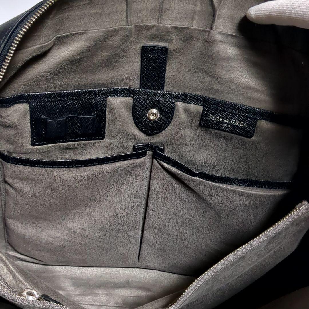 ✨ペッレモルビダ✨ビジネスバッグ キャピターノ レザー ブラック 2way ロゴ