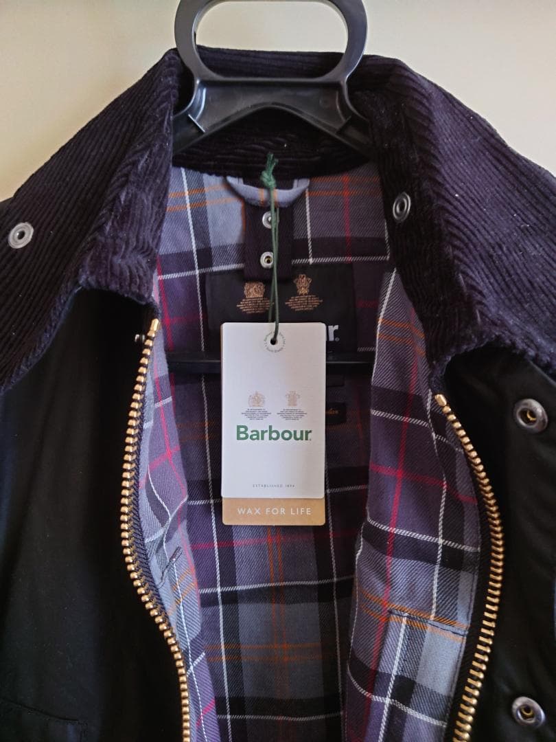 【試着のみ】Barbour BEDALE 38 BLACK ピンバッチ有