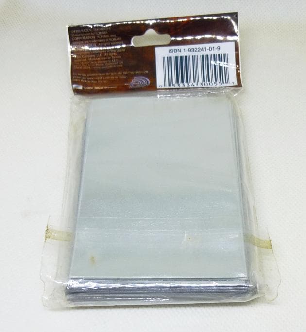 遊戯王 英語版 初期 スリーブ シルバー アッパーデック