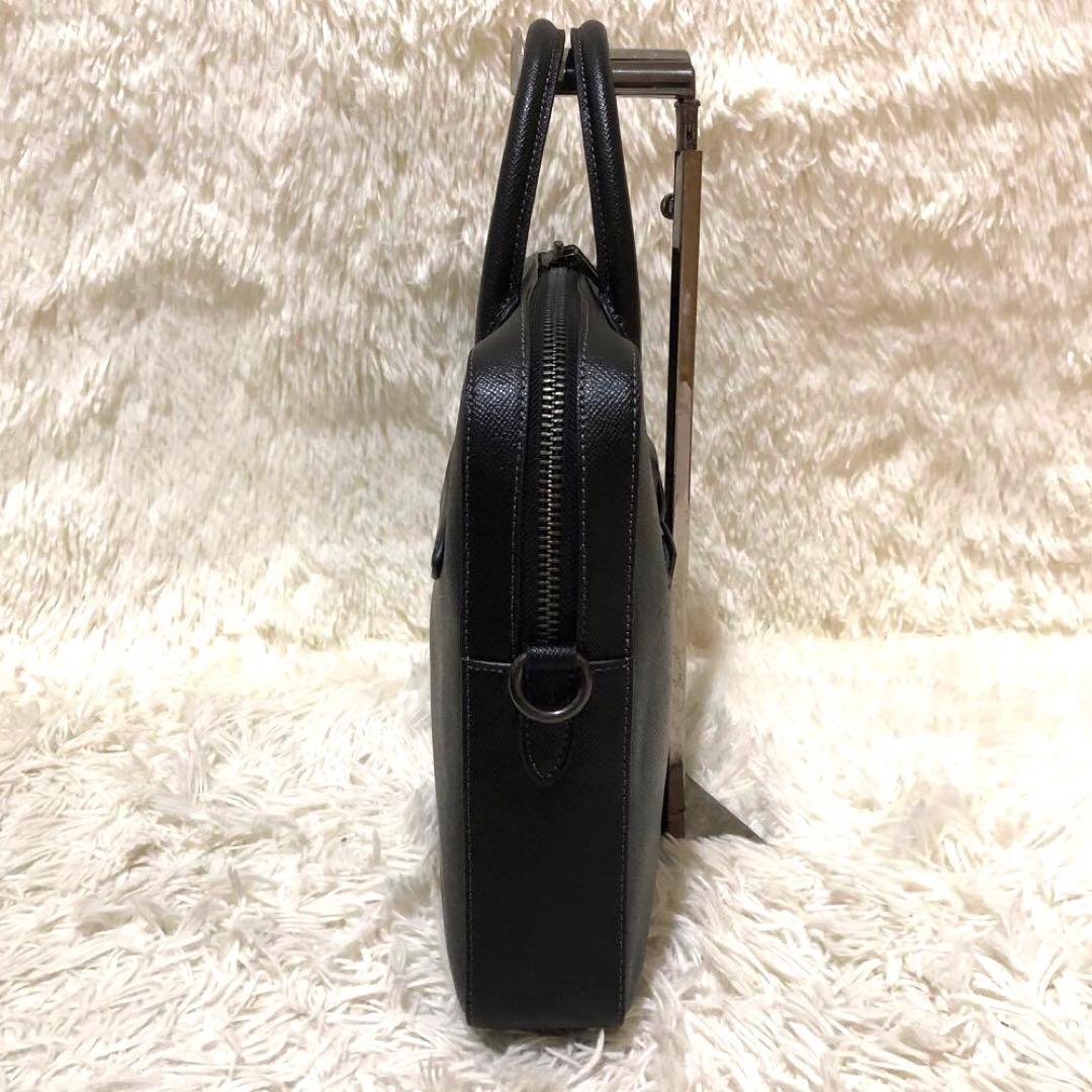 新品同様☆コーチ レザー　2way ビジネスバッグ ショルダーバッグ イーサン