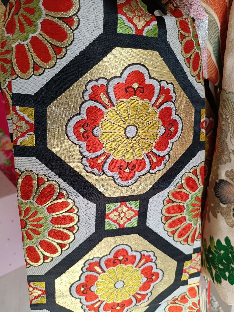 黒金のだらり帯☆七五三