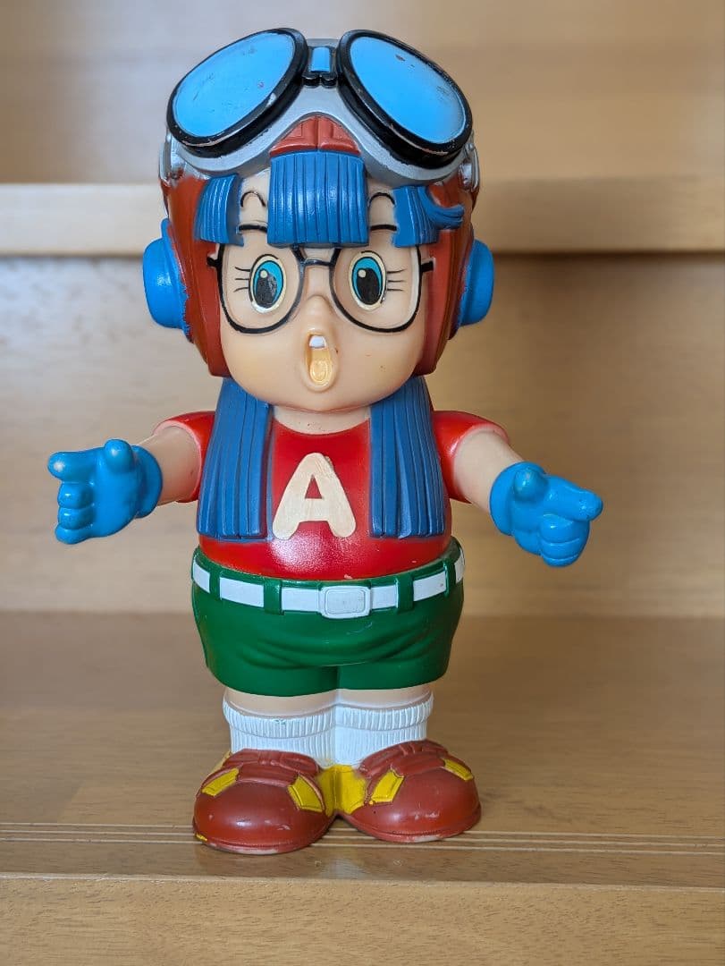 当時の物 Dr.スランプアラレちゃん ポピー ソフビ 貯金箱