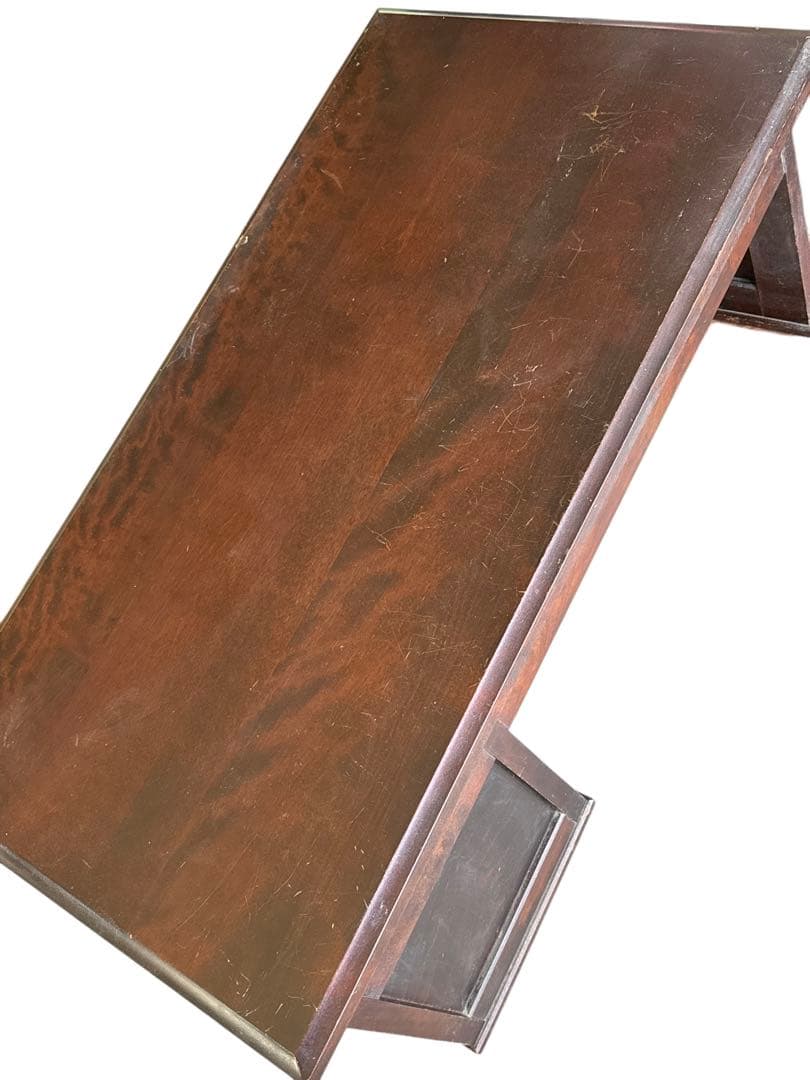 北海道民芸家具　書斎　 樺無垢材 座机/文机/帳場机/作業台/デスク/机