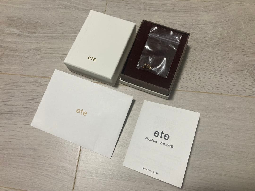 新品・保証書付き】ete ピアス スタッズ イエローゴールド - メルカリ