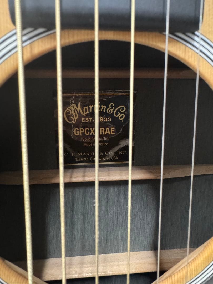 送料込み 使用回数数回程度 Martin GPCX1ARE ケース付き