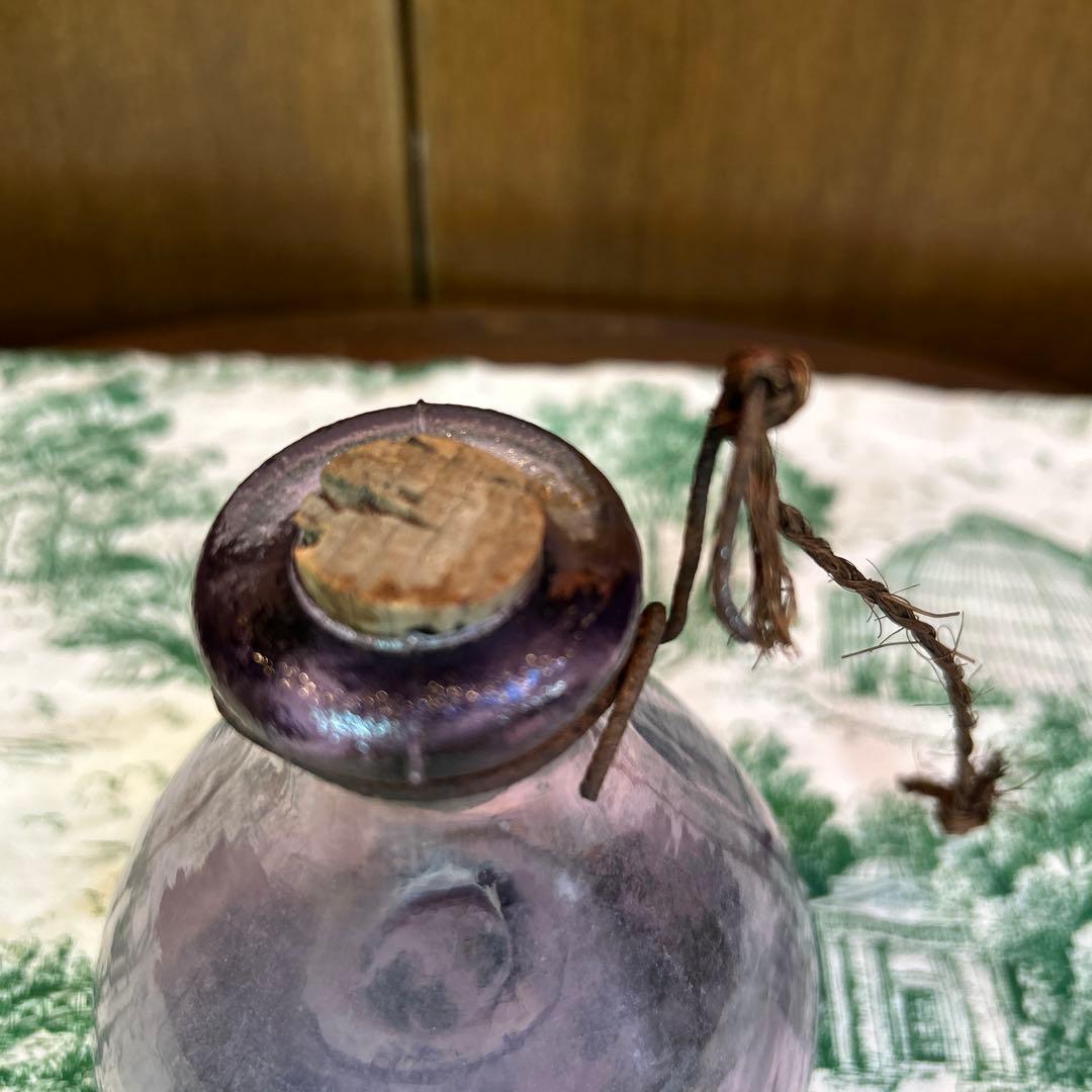 稀少ワンダーデコールイギリスアンティーク古いガラス虫取り瓶FlyTrap