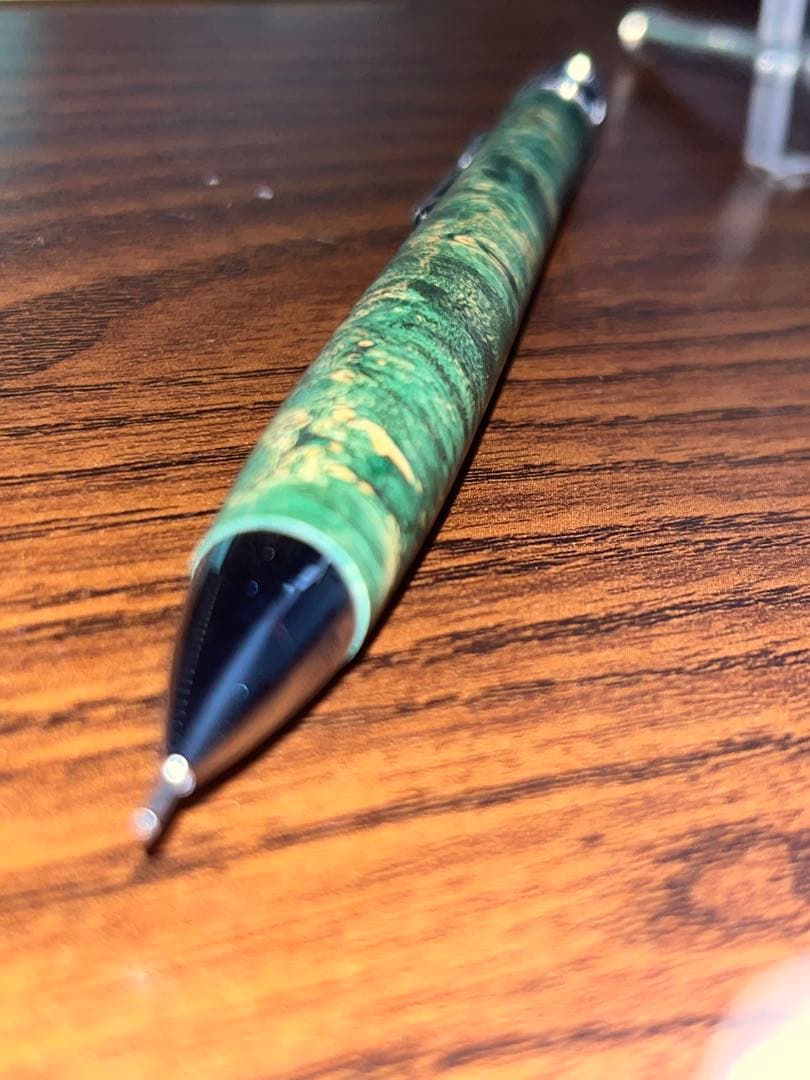 お*腐様 野原工芸カーリーチーク縮杢 工房楔スタビライズウッド楓虎