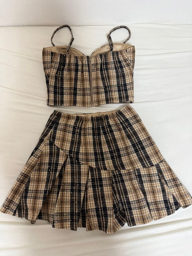 チェック柄ドレス セットアップ