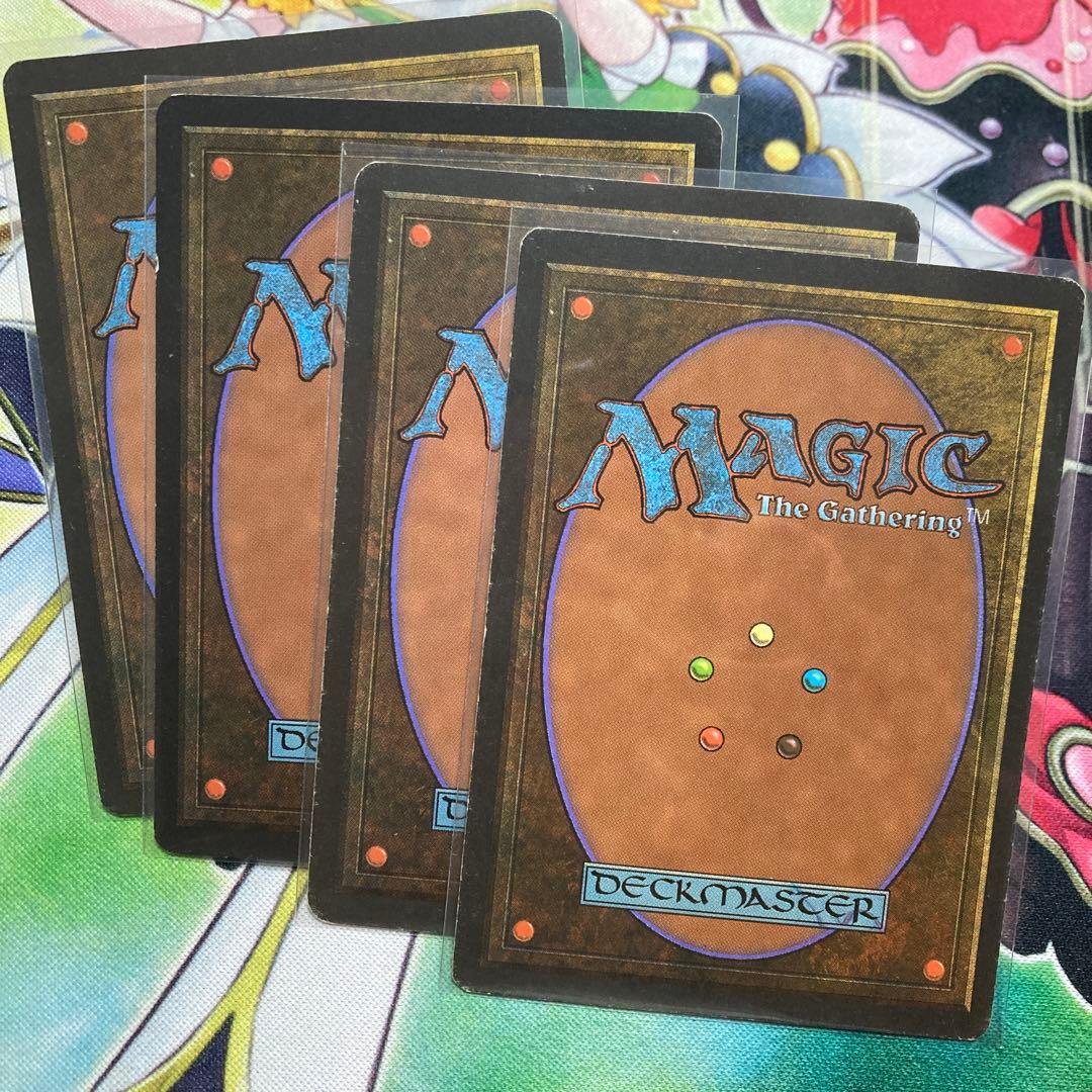 MTG 稲妻/Lightning Bolt 4ED黒枠 日本語4枚セット