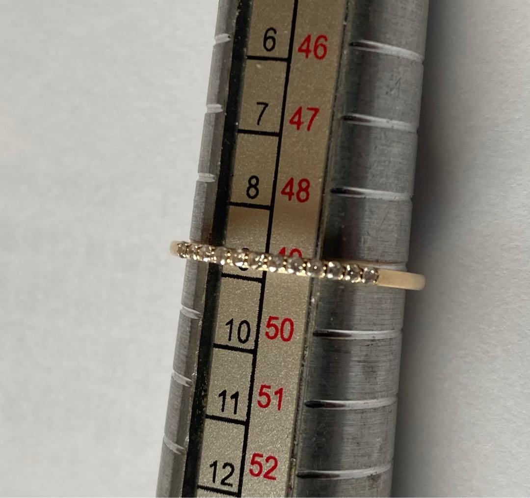 ⭐︎ete K10 0.07ct ダイヤYG リング　9号⭐︎