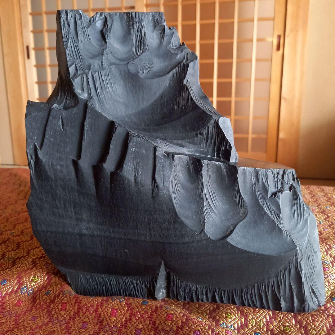 那智黒石 鑑賞石 インテリア - メルカリ