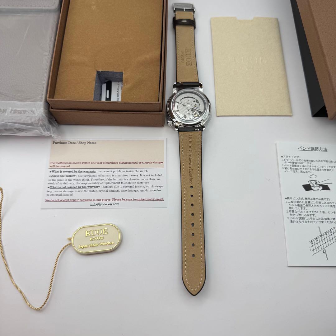 【美品】KUOE クオ OLD SMITH 90-007 自動巻き腕時計