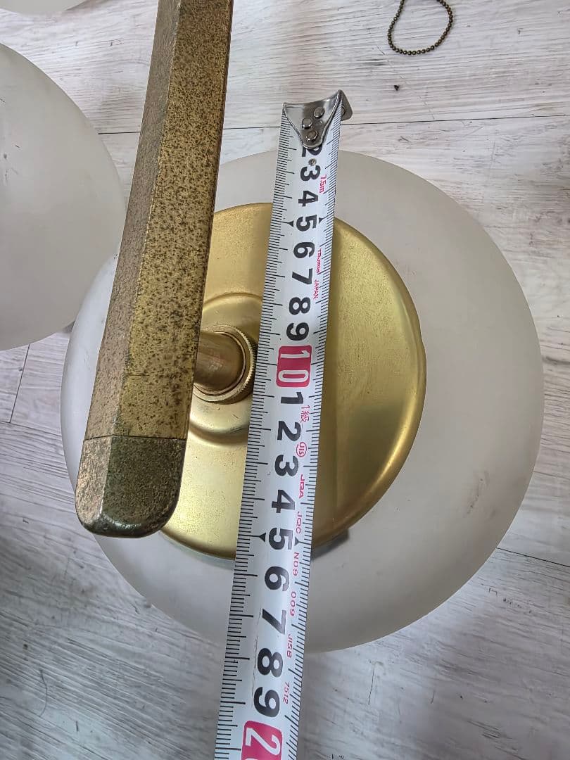 フロストガラス6灯シーリングライト照明 昭和レトロ ガラス