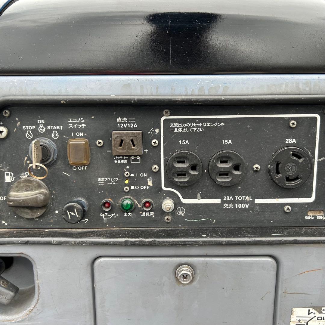 【状態良好】発電機　SHINDAIWA　IEG2800M　2.8kVA