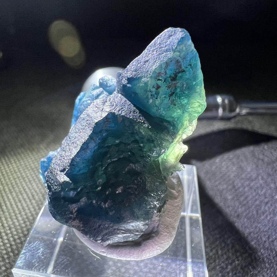 内モンゴル 「青色」「納戸色」「若竹色」グラデーションフローライト