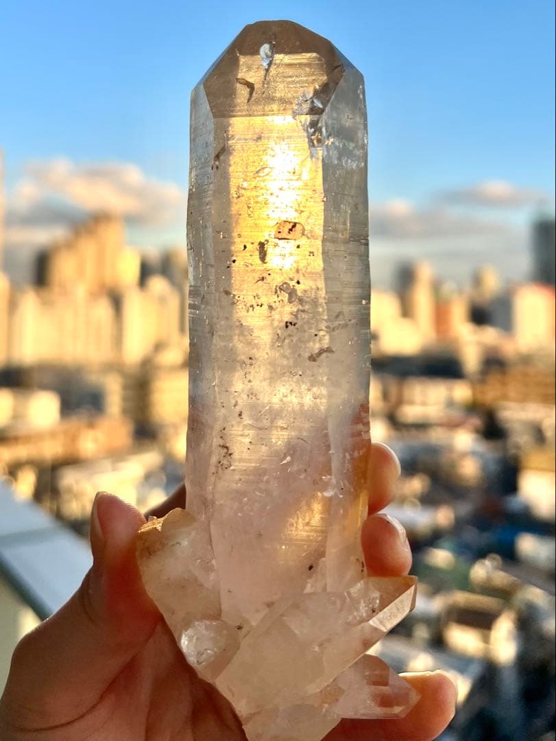 美特別価格✨希少✨幻AAAAAA グレートセントラルサン レムリアン ✨黄金の光 Rousseau Grande Ten Light Articulating Chandelier - KW5587