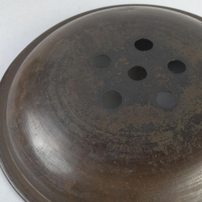 煎茶道具 古銅 茶こぼし 建水 V 9642 美術品・アンティーク・コレクション