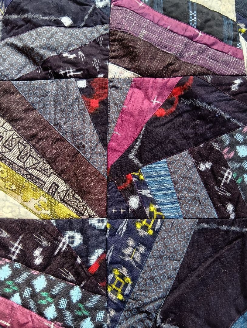 着物リメイク、キルトパッチワークマット