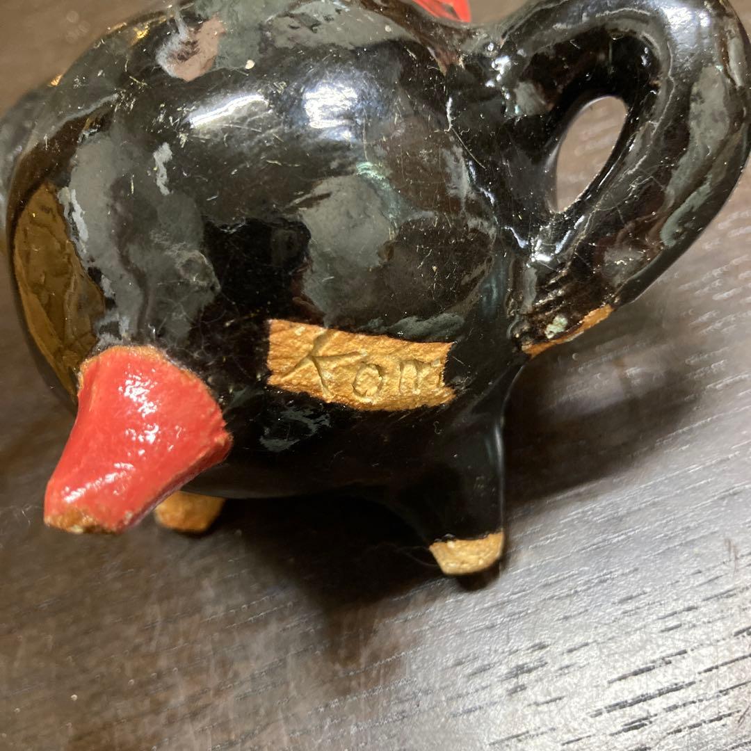 猫の顔 陶器の置物 小室幸雄さん 美術品・アンティーク・コレクション