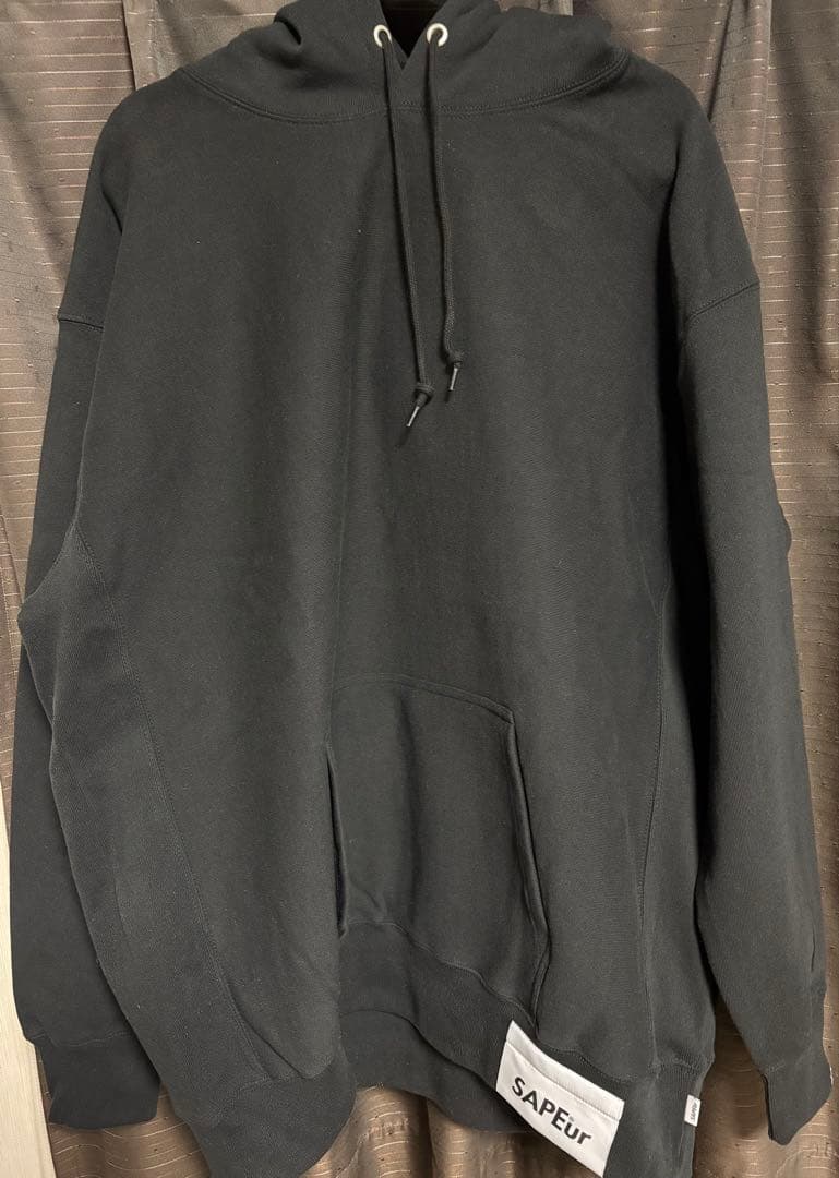 SAPEur ビックタグフーディー　ブラック