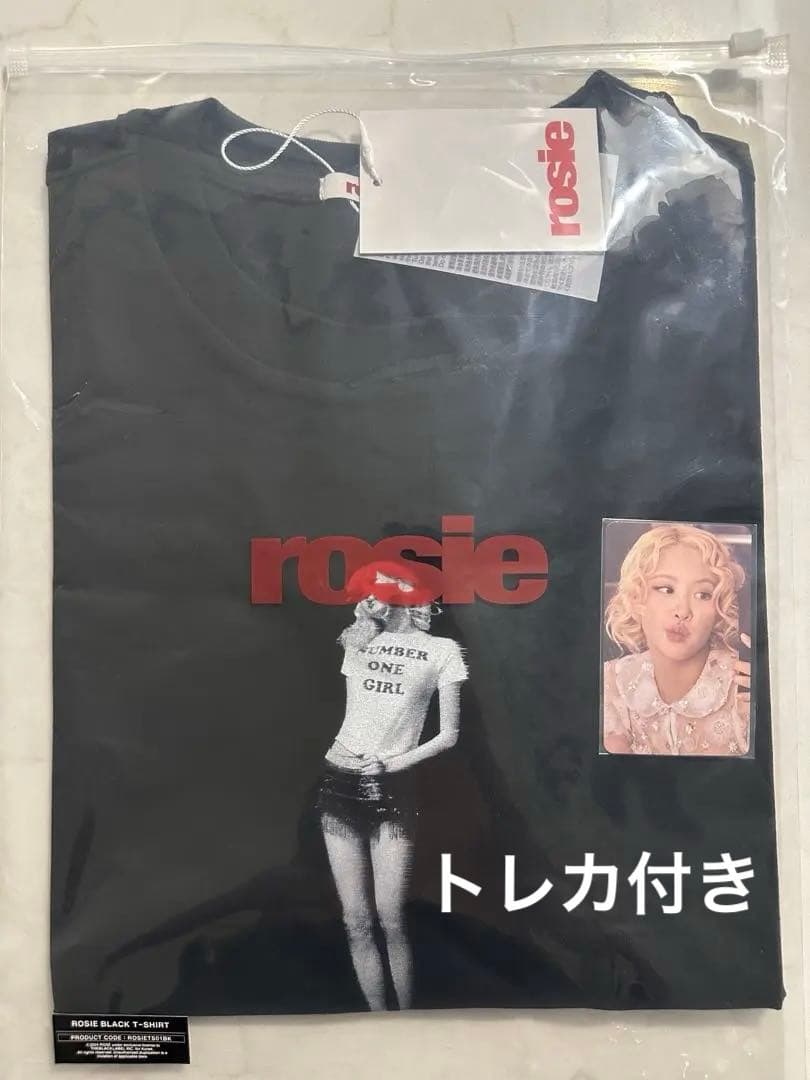BLACKPINK ロゼ ROSIE ポップアップ ブラック Tシャツ