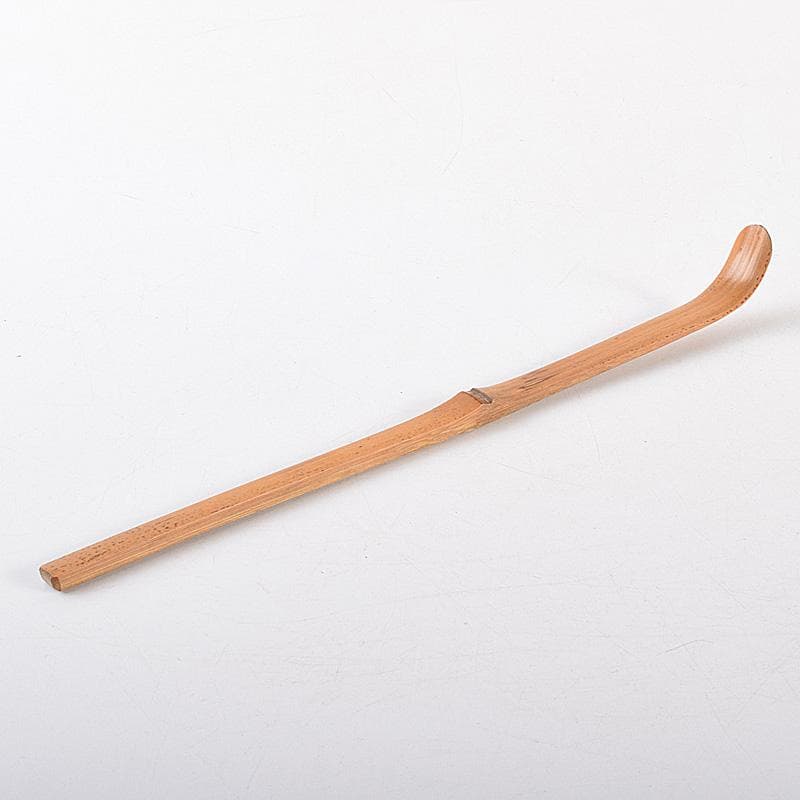 茶道具 表千家九代了々斎自作 茶杓 銘「吉野」 書付 共筒共箱 D R7640