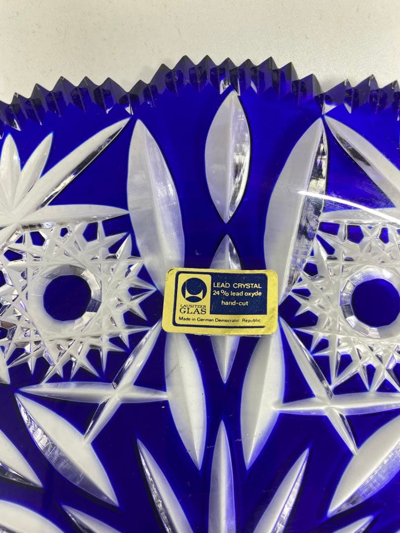 旧東ドイツ製 切子 Lausitzer Glas
