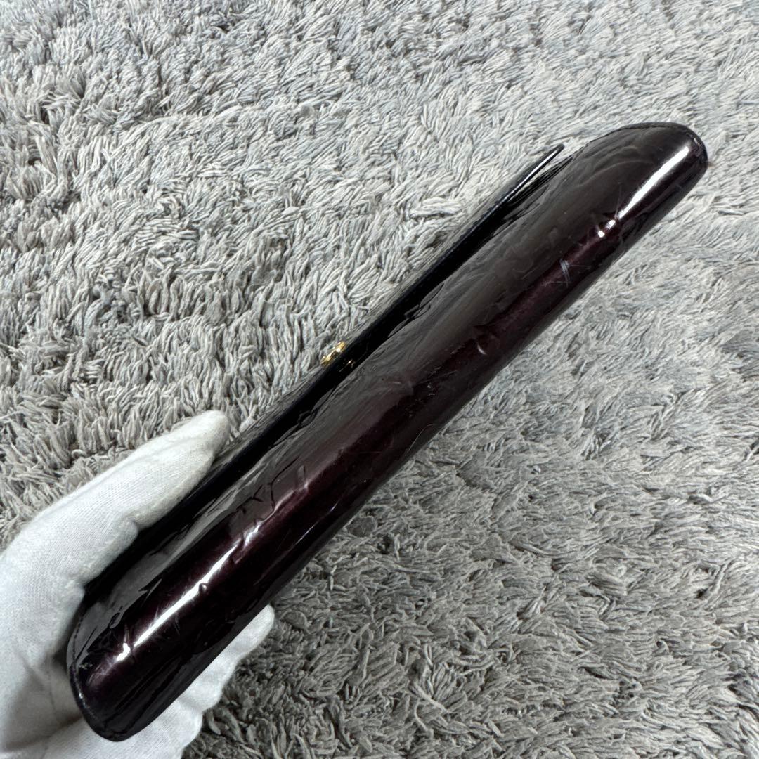 LOUIS VUITTON ヴェルニ ポルトフォイユ サラ 長財布 エナメル ルイ