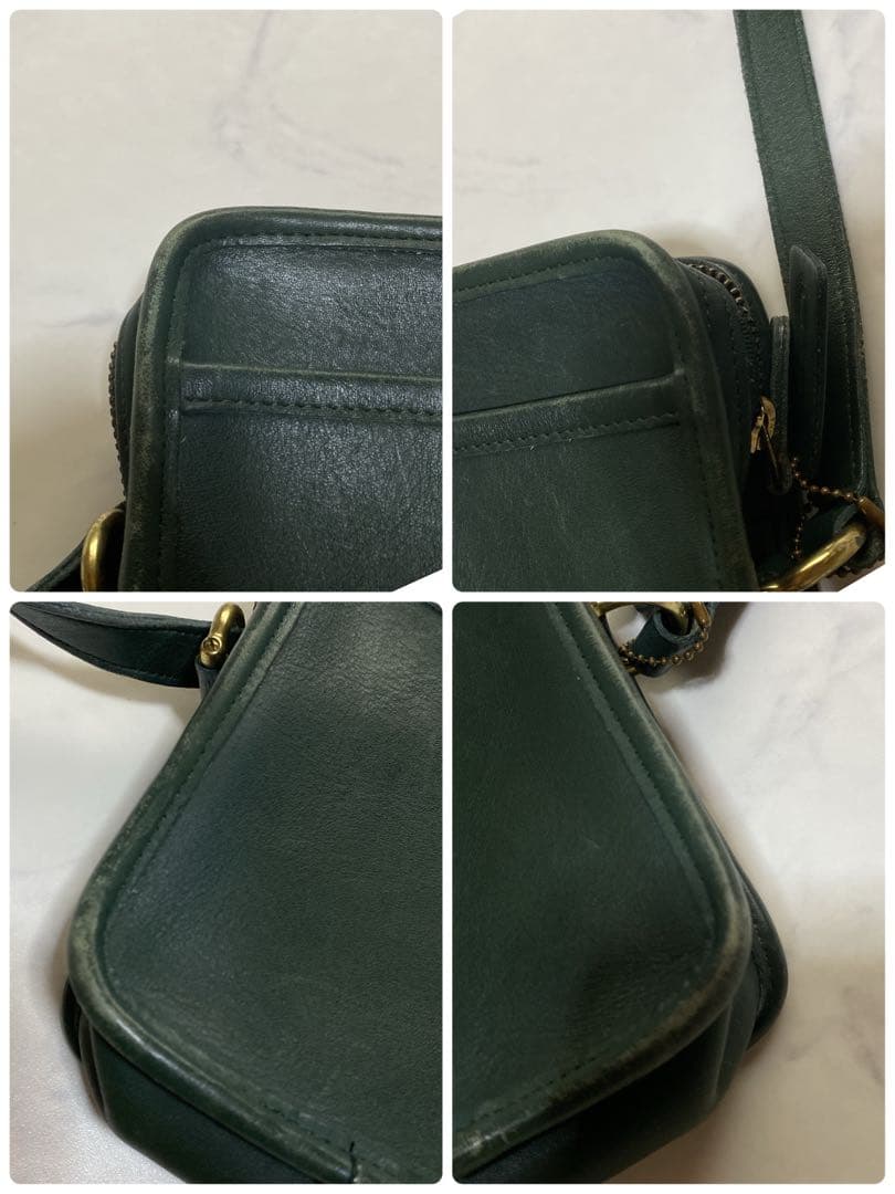 COACH オールドコーチ ショルダーバッグ クロスボディ USA製 グリーン