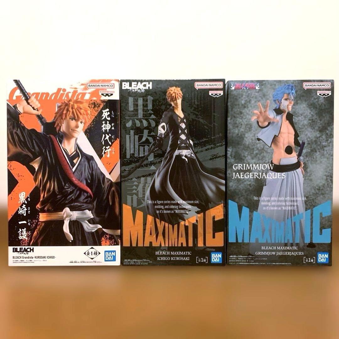 BLEACH 黒崎 一護 グリムジョー ジャガージャック フィギュア3種 未