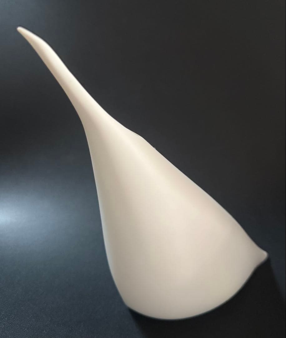 板橋廣美 白磁注器 共箱、共布