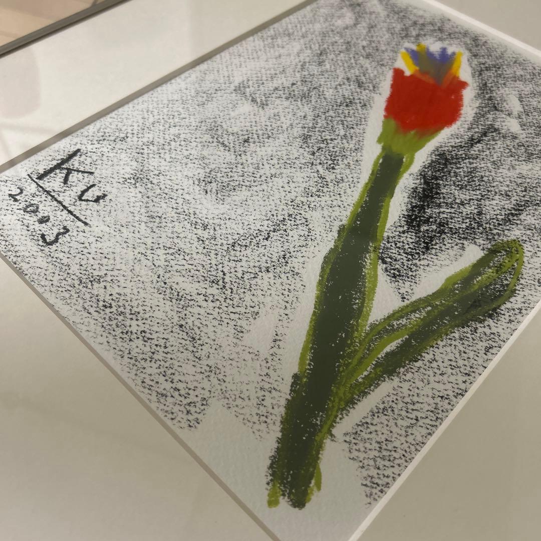 希少 黒田征太郎 絵画 セット フラワー 花 イラスト 原画 ブルータス