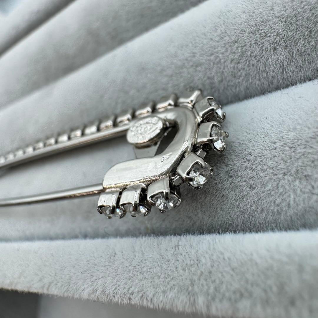 箱付き】CHANEL ブローチ 安全ピン ココマーク ストーン 01P