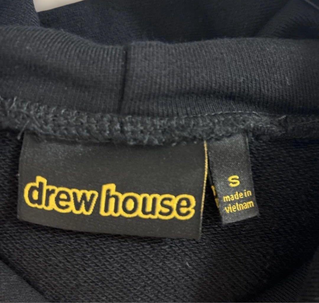 drew house スマイルロゴ パーカー S 黒