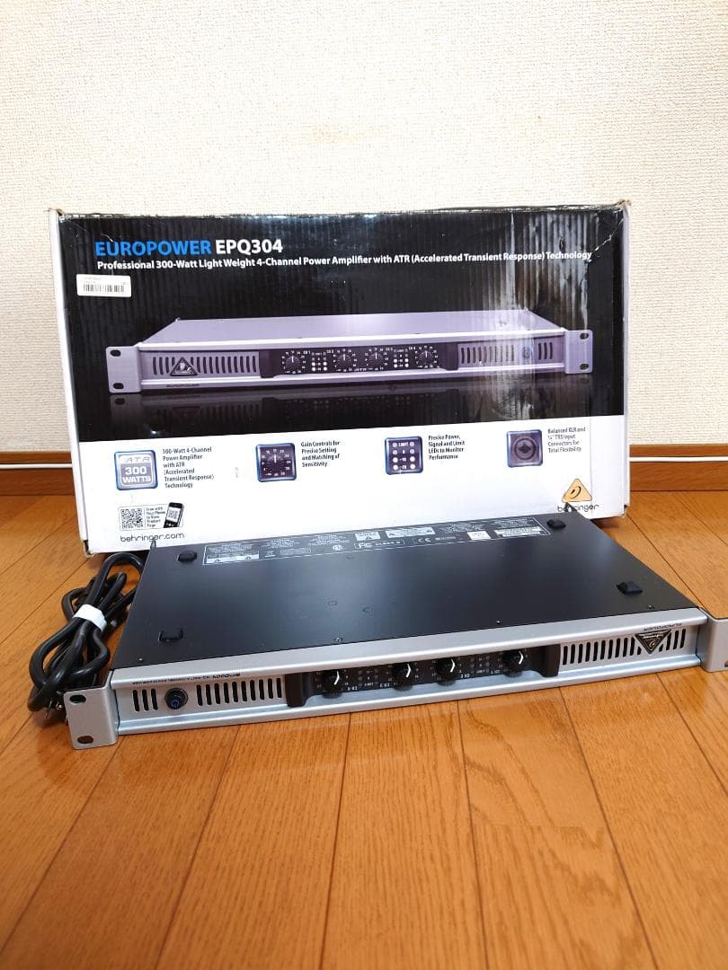 BEHRINGER ベリンガー EPQ304 4ch パワーアンプ L108170668 - 配信機器