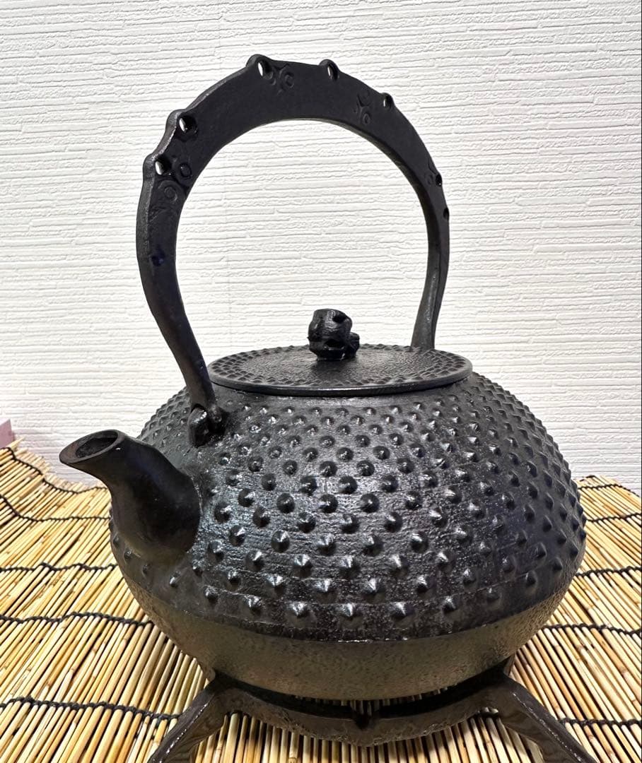 未使用、保管品　南部成龍堂鋳　及川光正　斎峰造　宝珠形馬蹄鉉　父ちゃん様売約済み