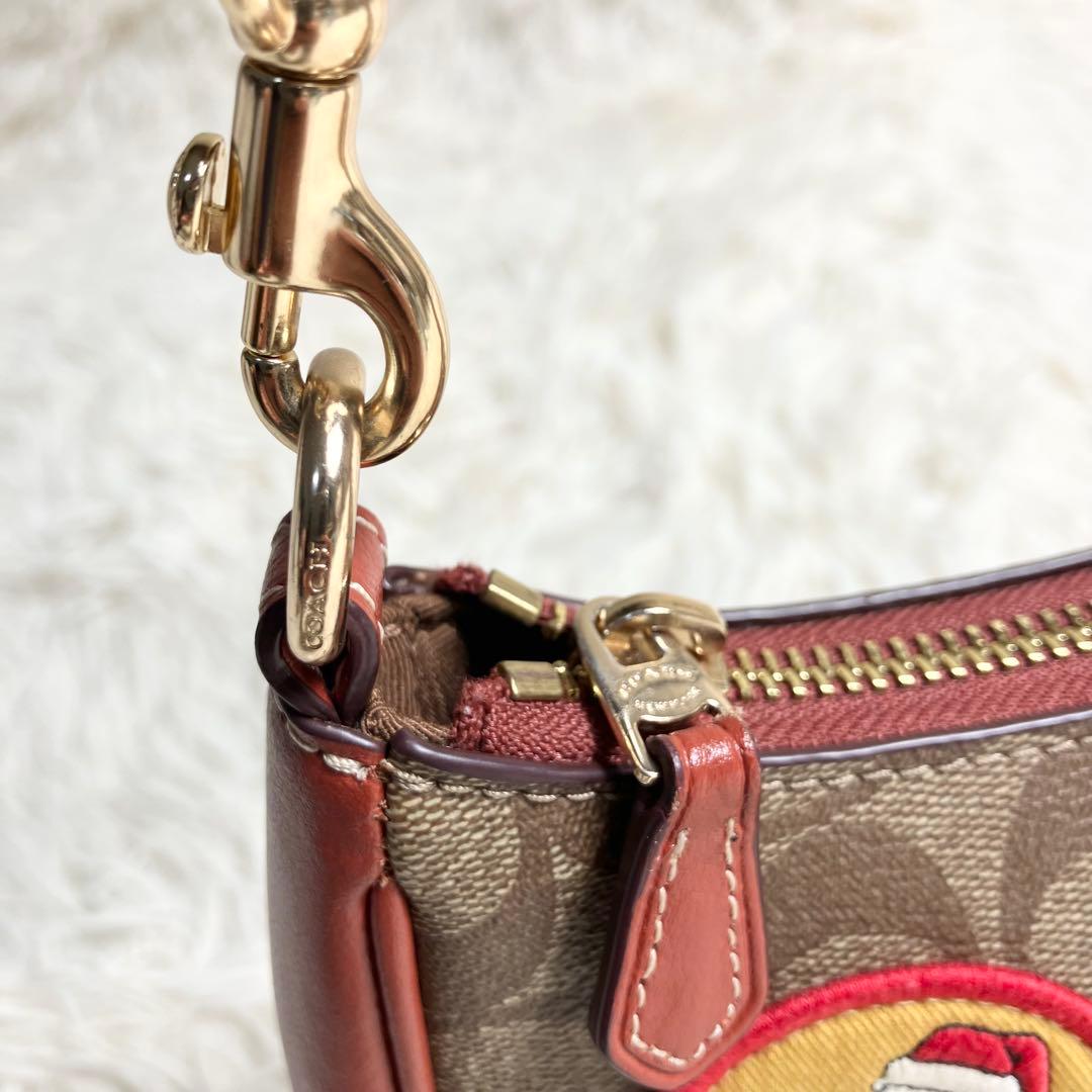 【美品】COACH＊ハンド 2way アクセサリーポーチ PEANUTSコラボ