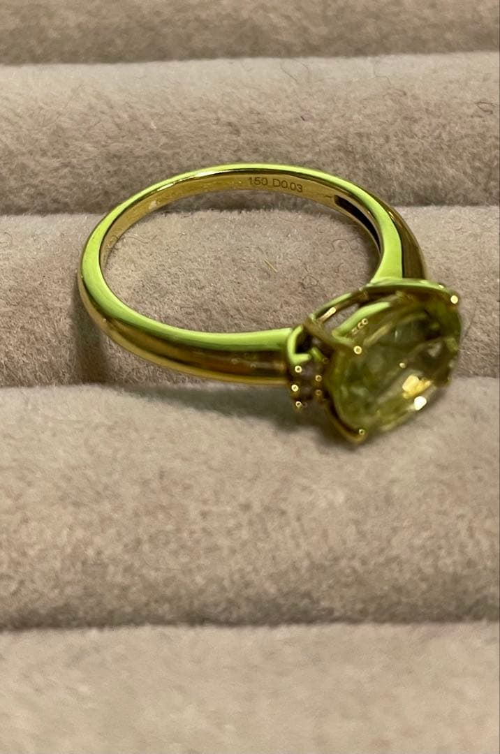 GSTV シリマナイト 18kリング