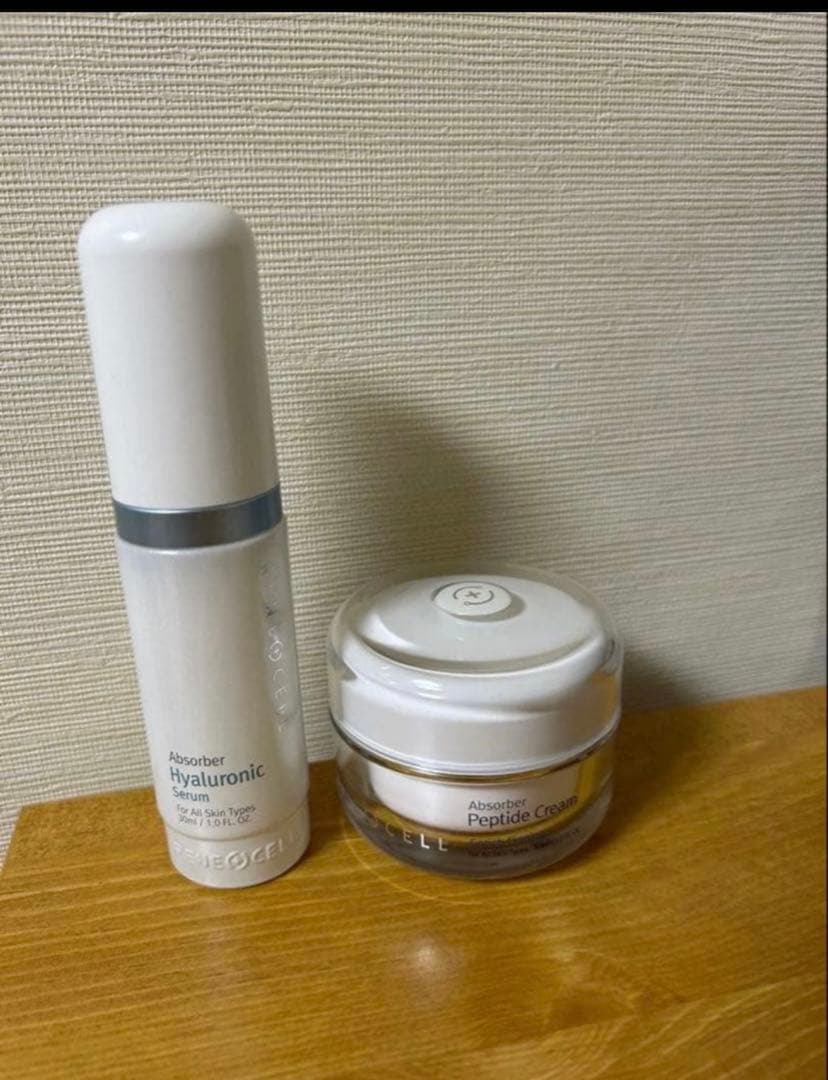 韓国大人気なルネセルペプチドクリームとヒアルロニンクセラム2点セット