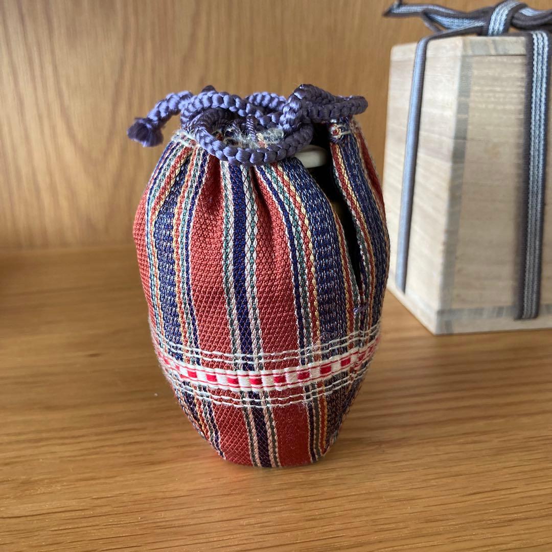 茶道具】志戸呂焼 白幡鳳悦 造 茶入